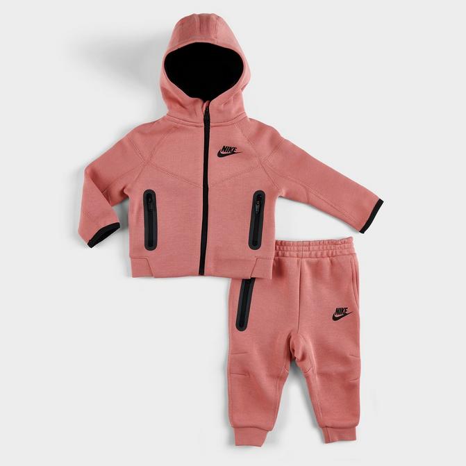 Girls' Infant Nike Sportswear Tech Fleece Full-Zip Hoodie and Jogger ...