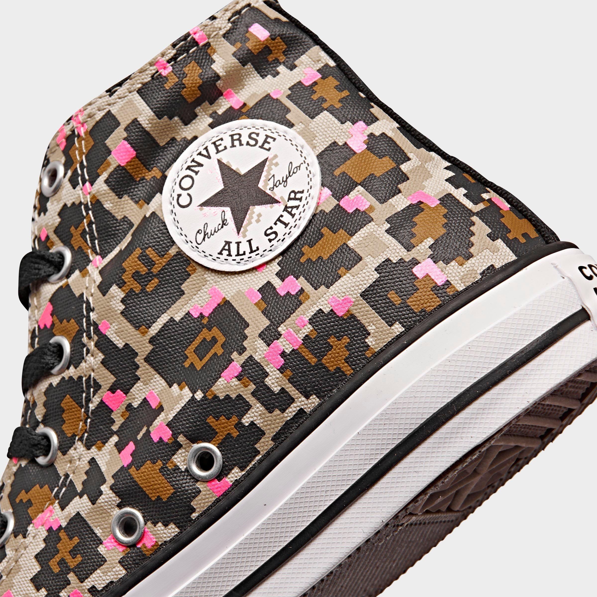 converse leopard kids