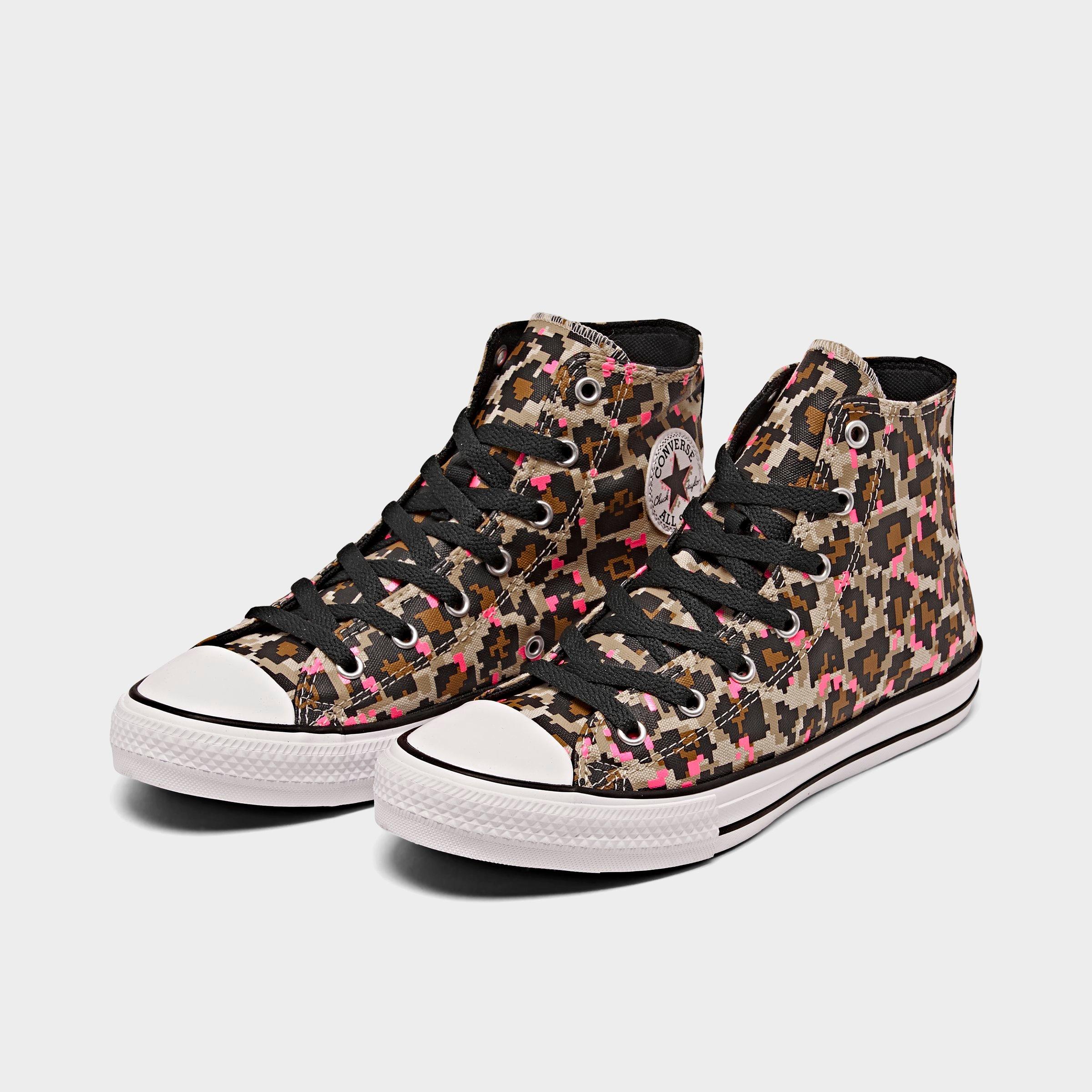 animal print chuck taylors