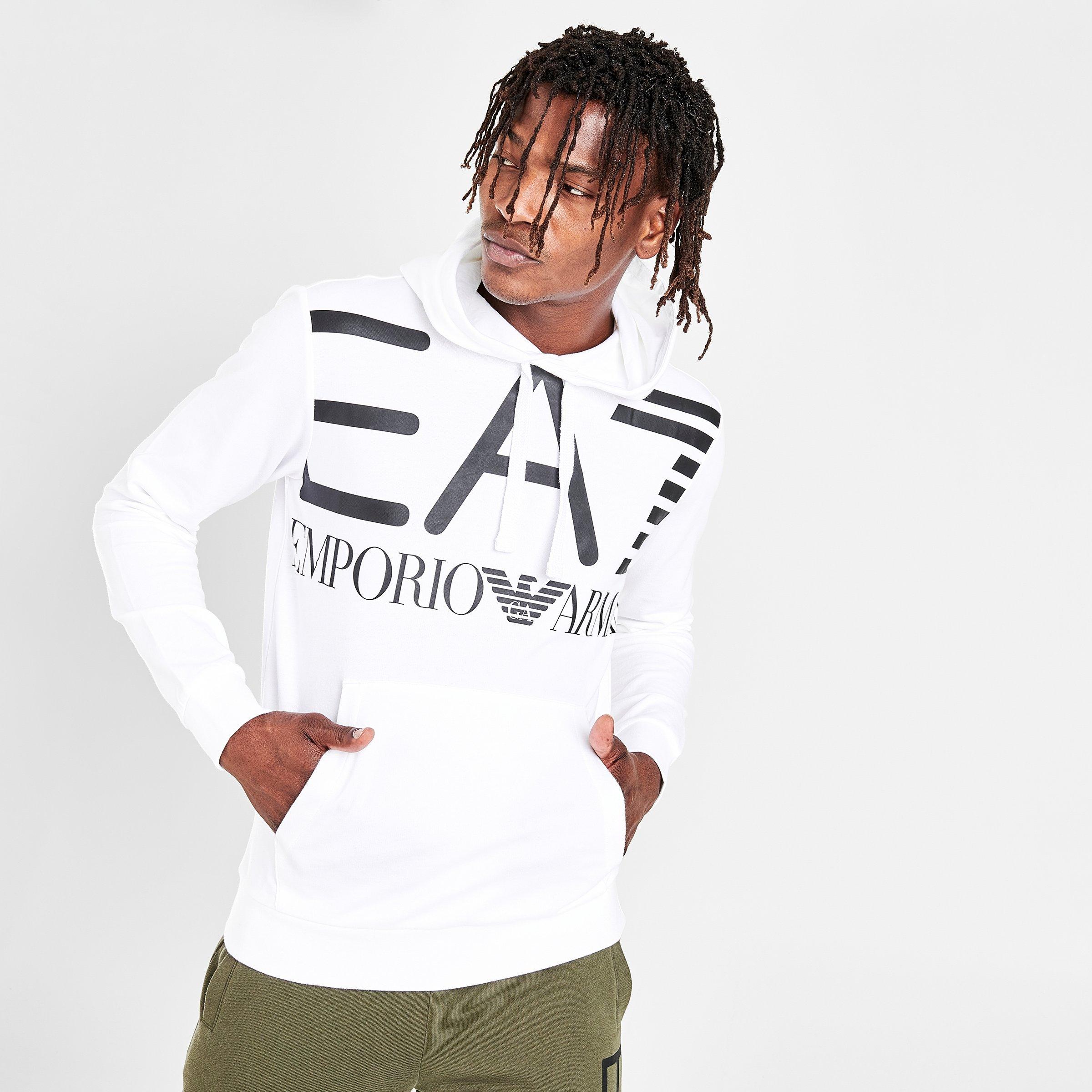 ea7 emporio armani logo hoodie black
