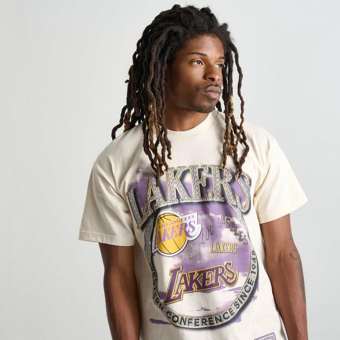 Men's Mitchell & Ness Los Angeles Lakers NBA Crown Jewels Graphic T ...