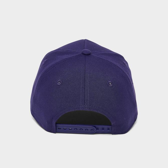 Back view of New Era Chicago Bulls NBA 9FORTY Snapback Hat in Purple Click to zoom