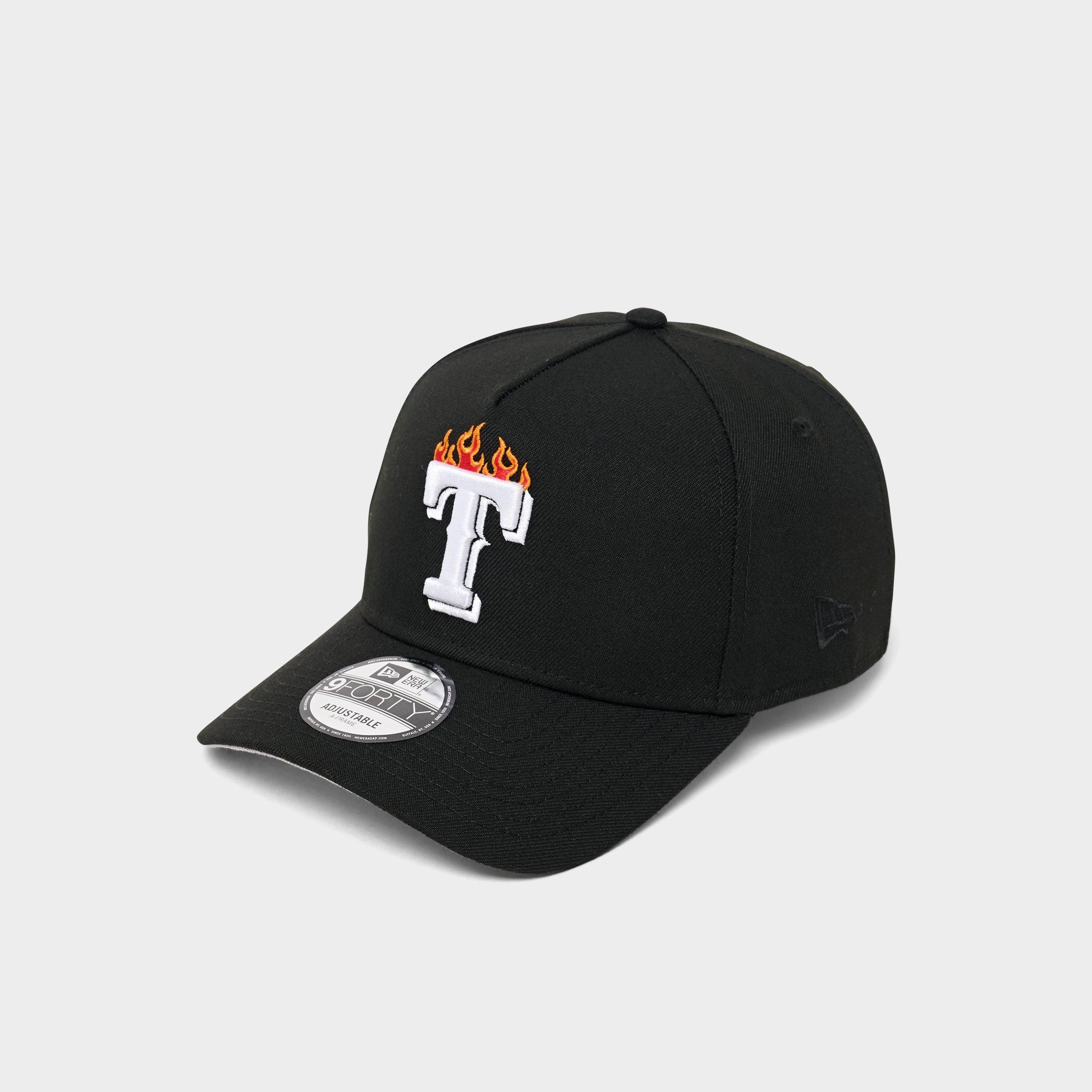 New Era Texas Rangers MLB 9FORTY Flame Logo Snapback Hat | Finish Line