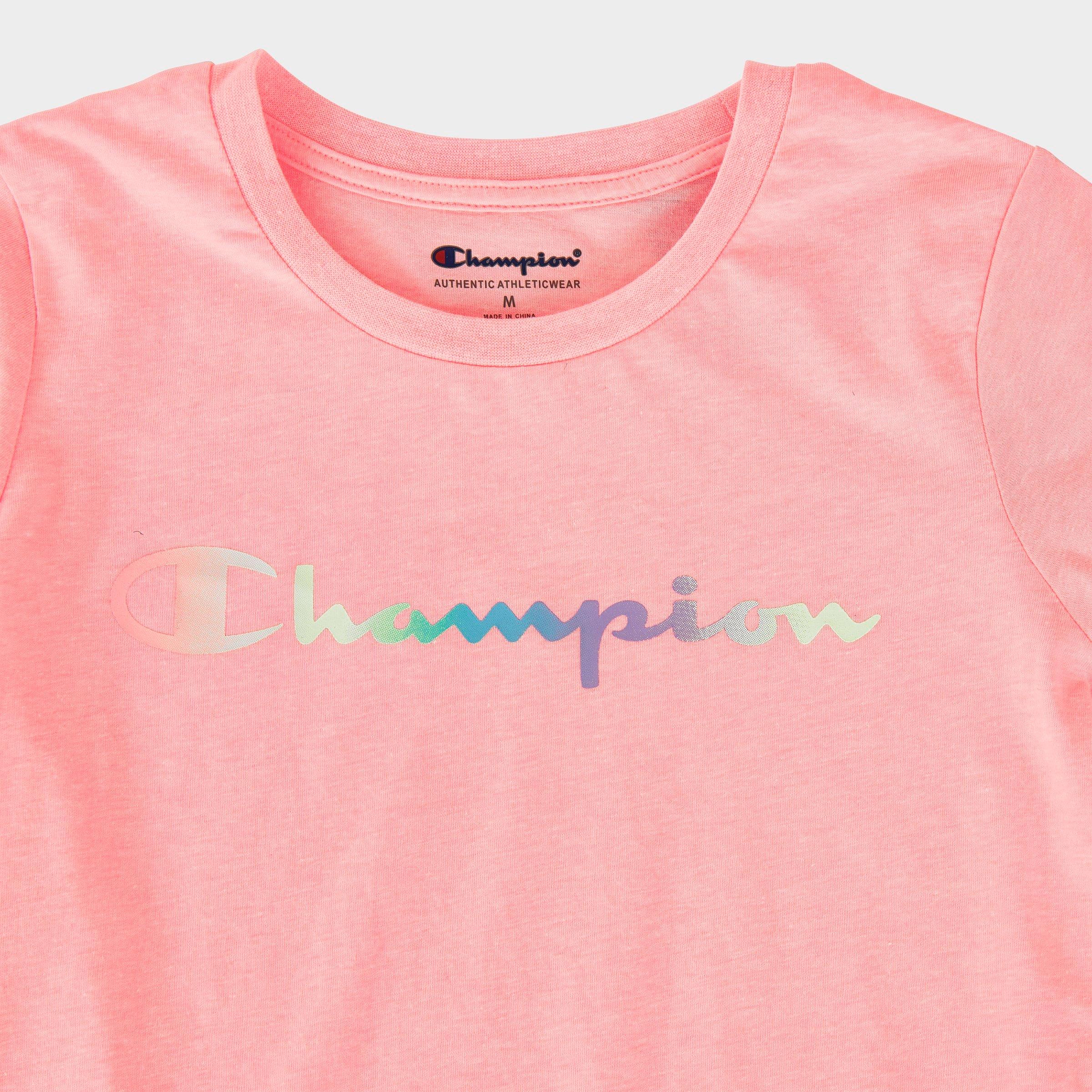 baby pink champion shirt