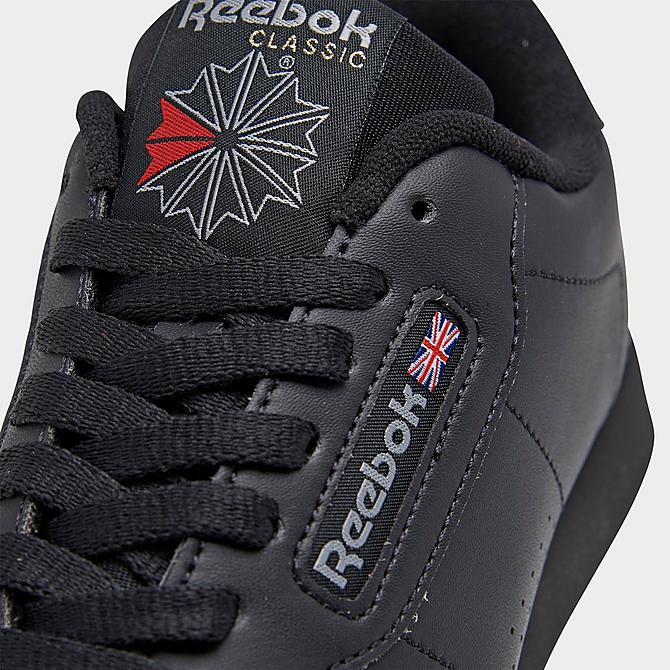 Front view of Women's Reebok Princess Casual Shoes in Black Click to zoom