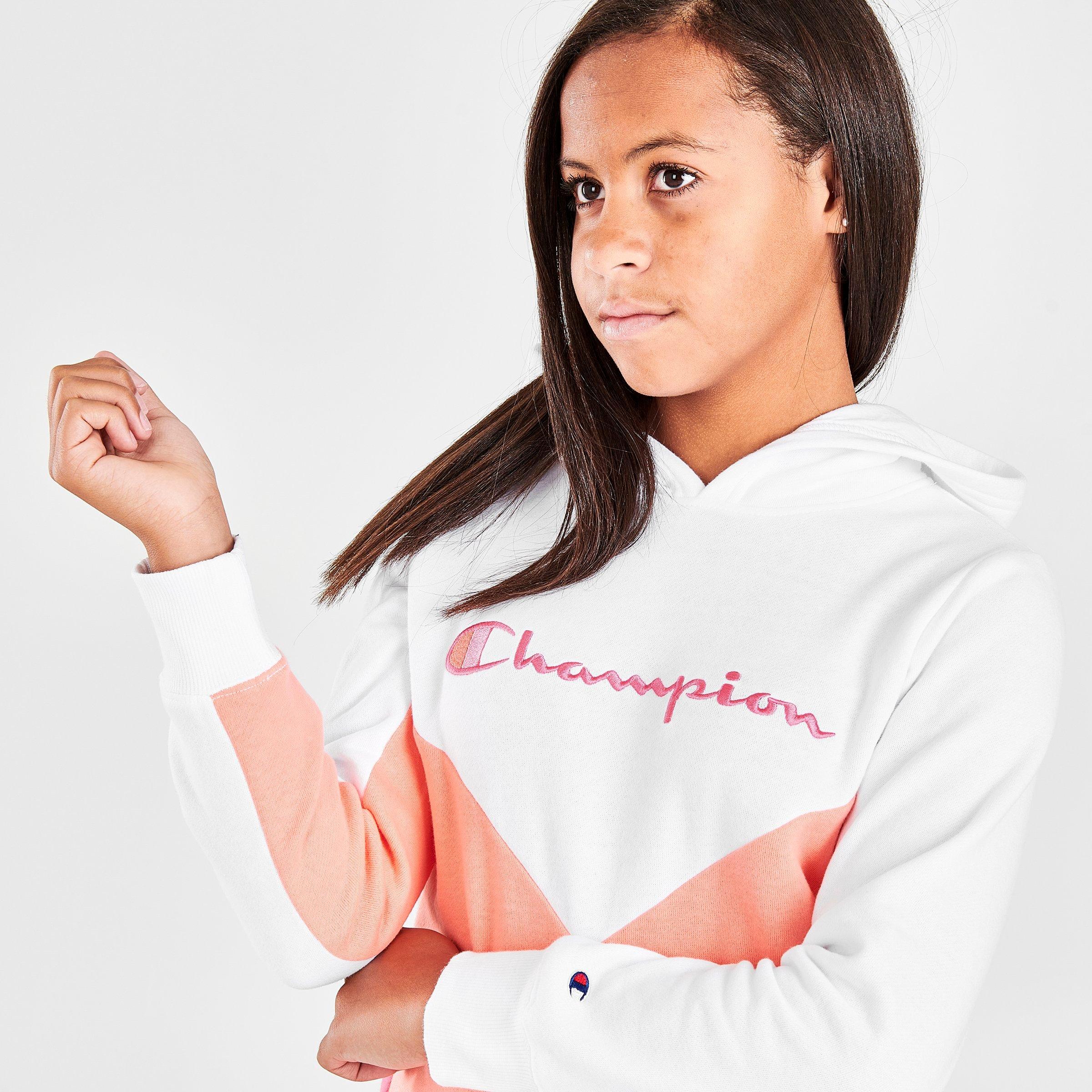 pink girls champion hoodie