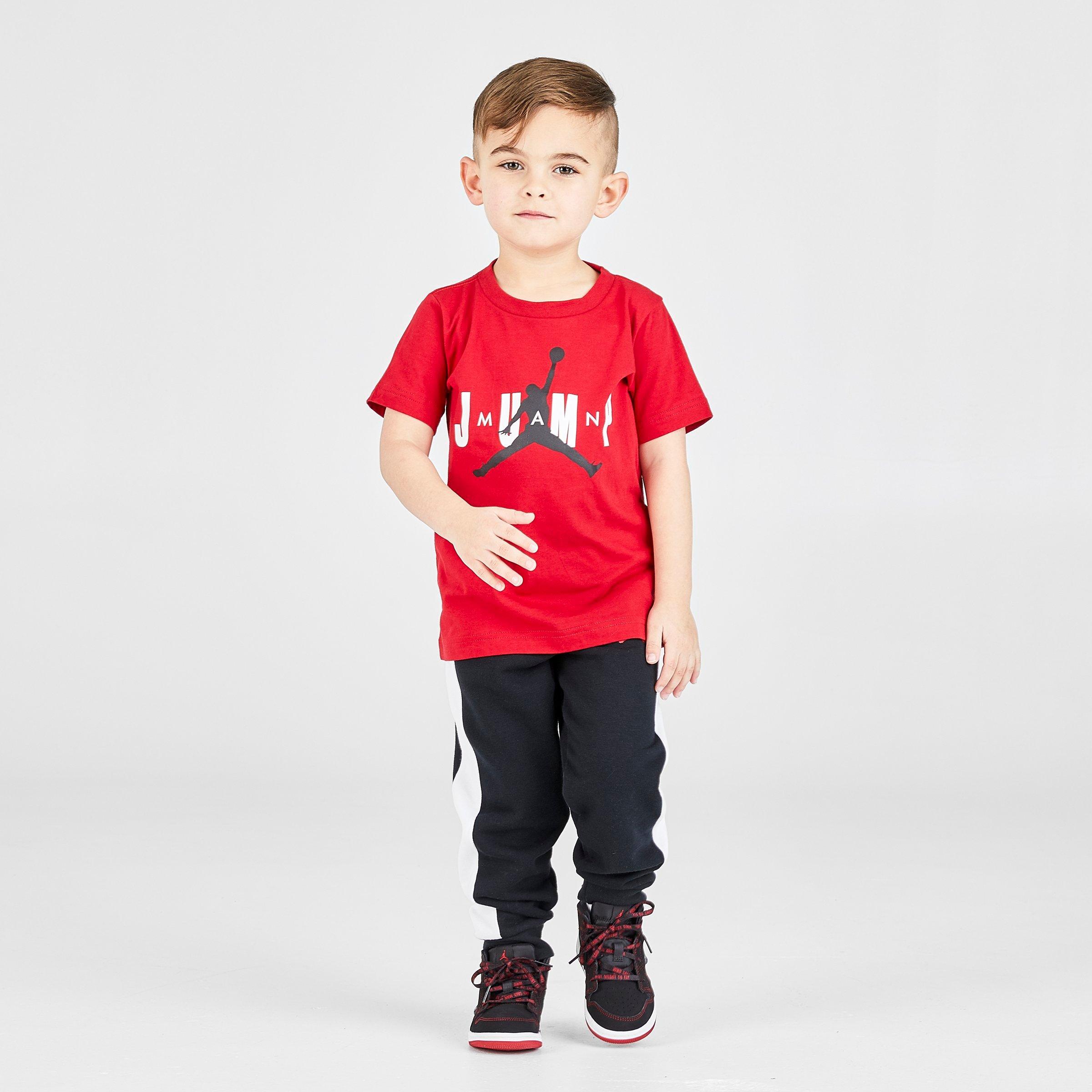 red toddler joggers