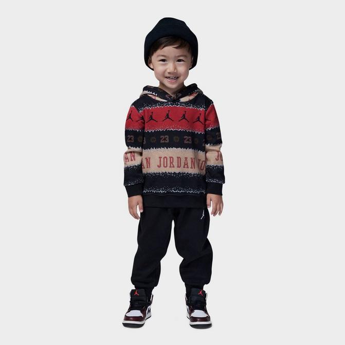 Kids' Toddler Jordan Essentials Holiday Pullover Hoodie and Jogger ...