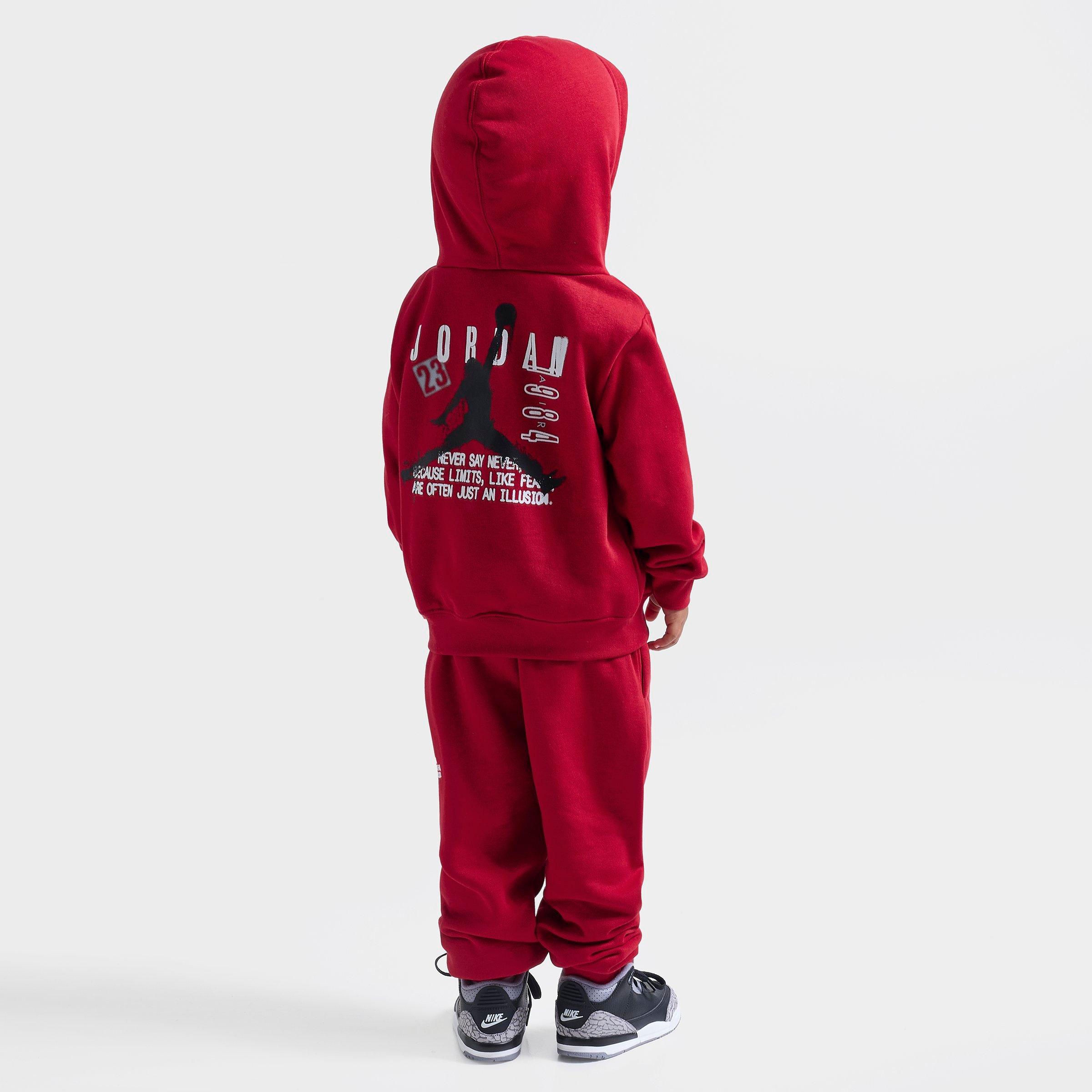 Kids' Toddler Jordan Jumpman Stamp Pullover Hoodie and Jogger Pants Set
