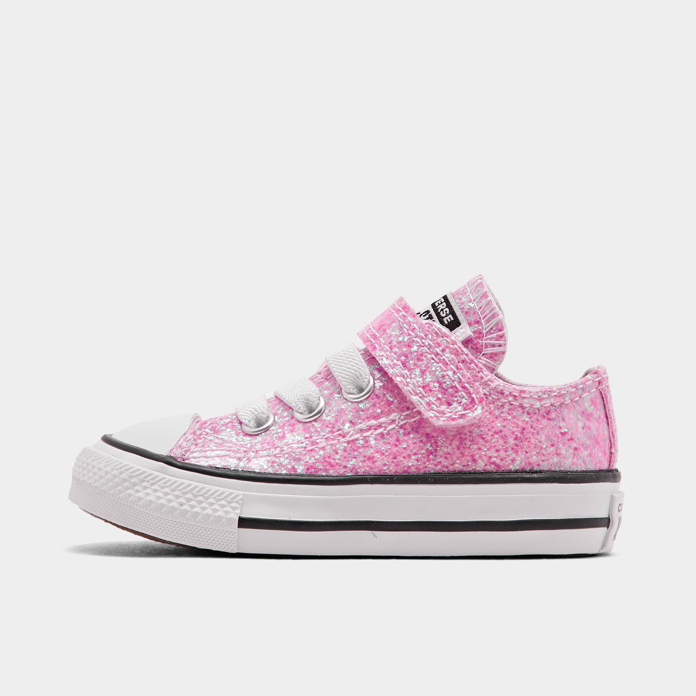 chuck taylor all star hook and loop sparkle low top