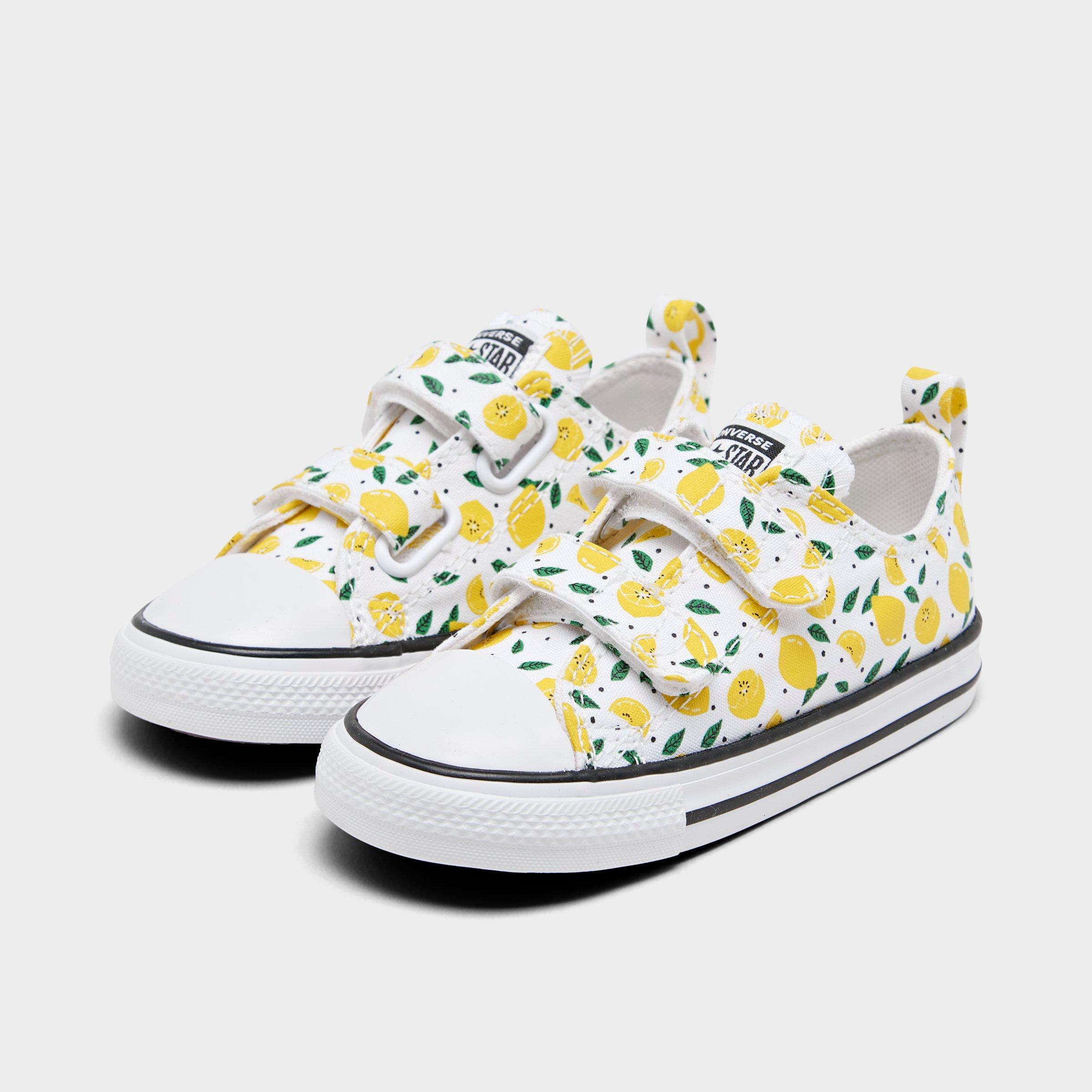 lemon converse low tops