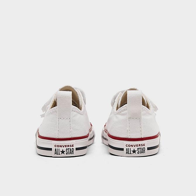 Left view of Boys' Toddler Converse Chuck Taylor 2 Strap Low Top Casual Shoes in Optical White Click to zoom