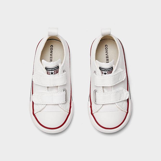 Back view of Boys' Toddler Converse Chuck Taylor 2 Strap Low Top Casual Shoes in Optical White Click to zoom