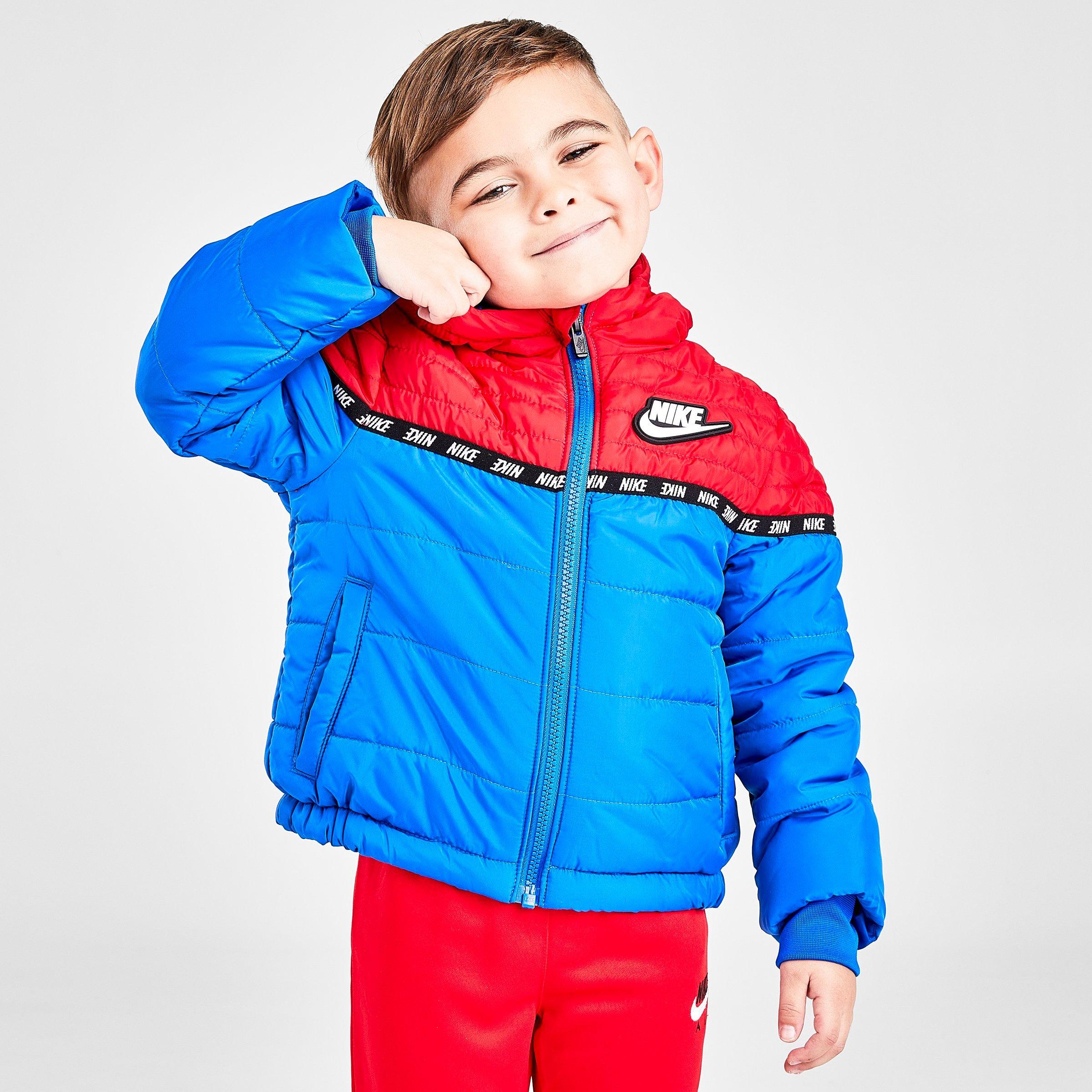 nike puffer jacket red