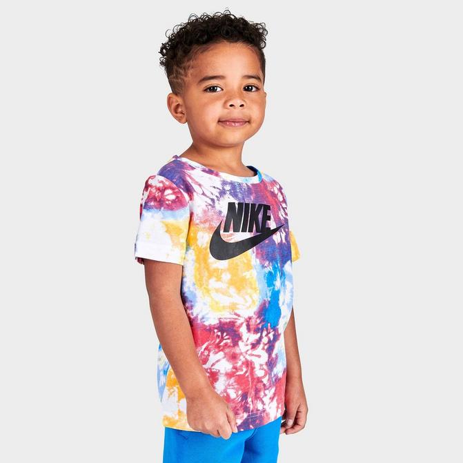 Kids' Toddler Nike Sportswear Tie-Dye Futura T-Shirt| Finish Line