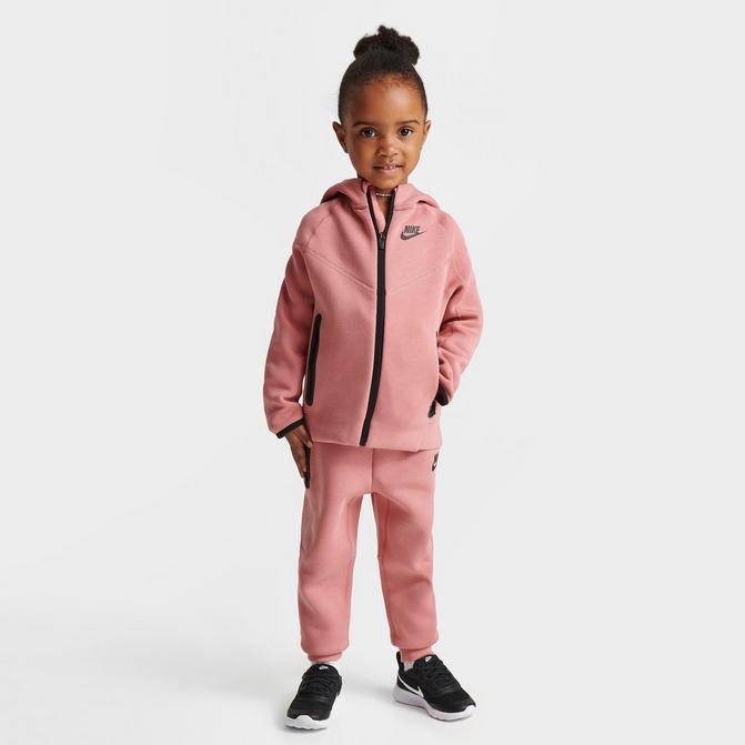 Girls' Toddler Nike Sportswear Tech Fleece Full-Zip Hoodie and Jogger Pants  Set