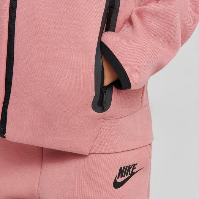 Pink nike best sale tech tracksuit