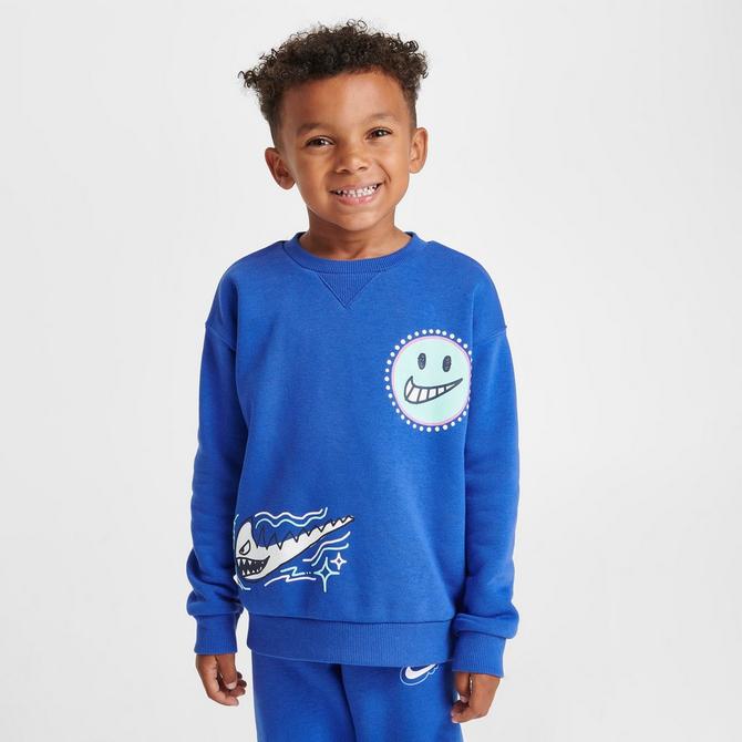 Nike all over 2024 print crew tracksuit