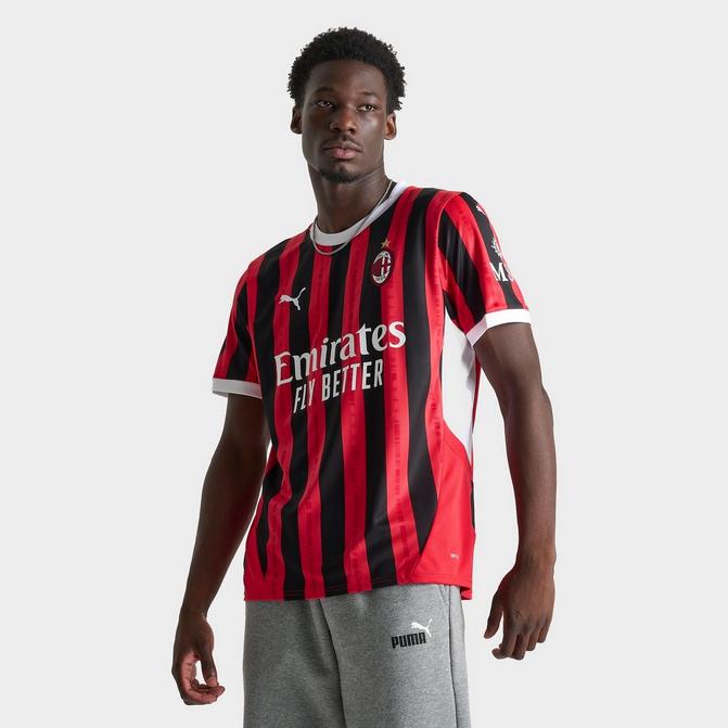 Men s Puma AC Milan 24 25 Home Replica Soccer Jersey Finish Line