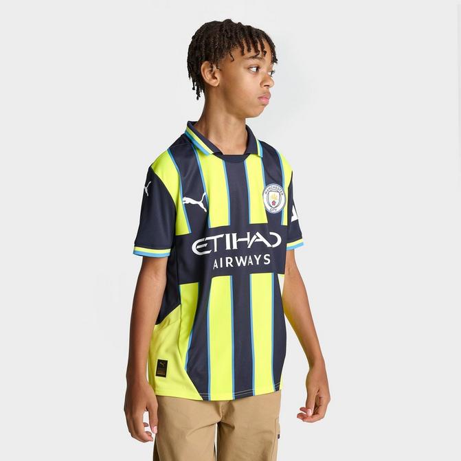 Kids Puma Man City 24 25 Away Soccer Jersey Finish Line