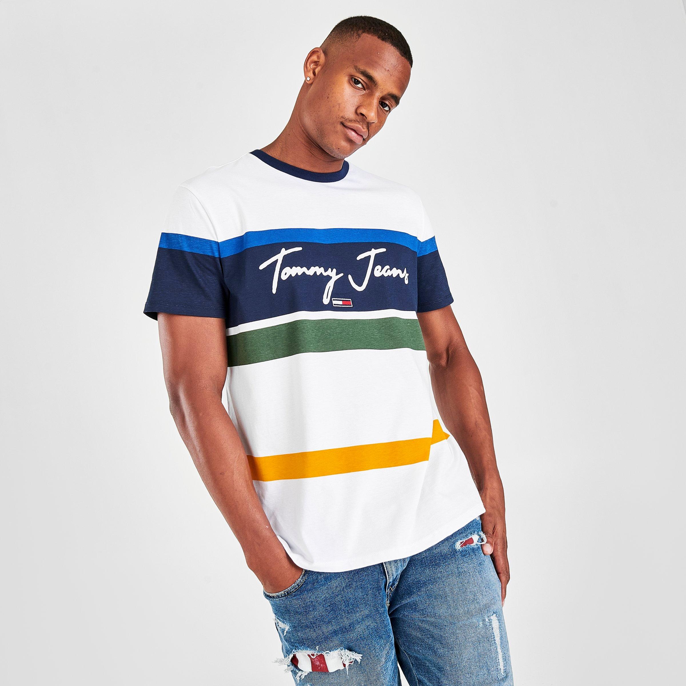 tommy jeans signature stripe tee
