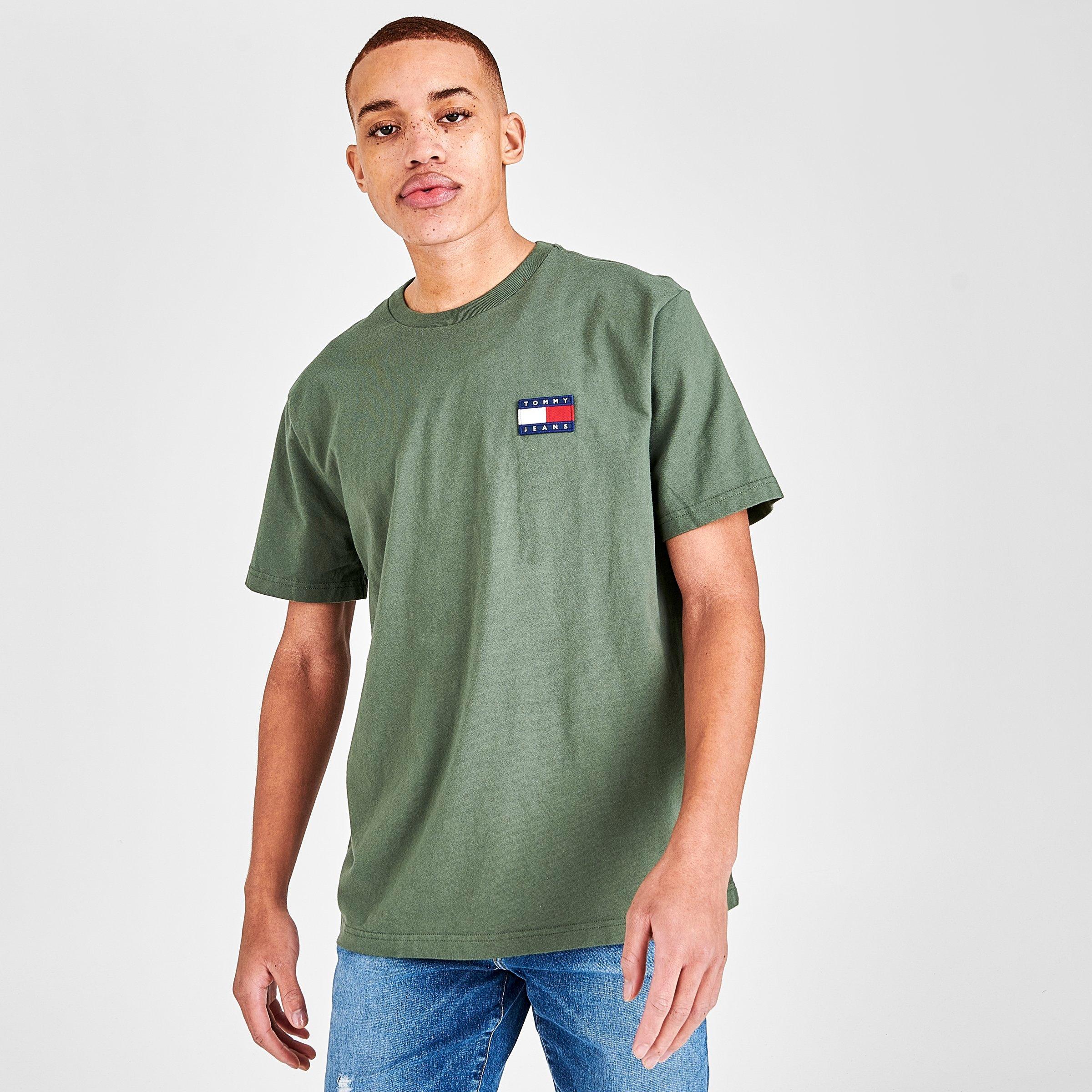 tommy hilfiger olive green shirt