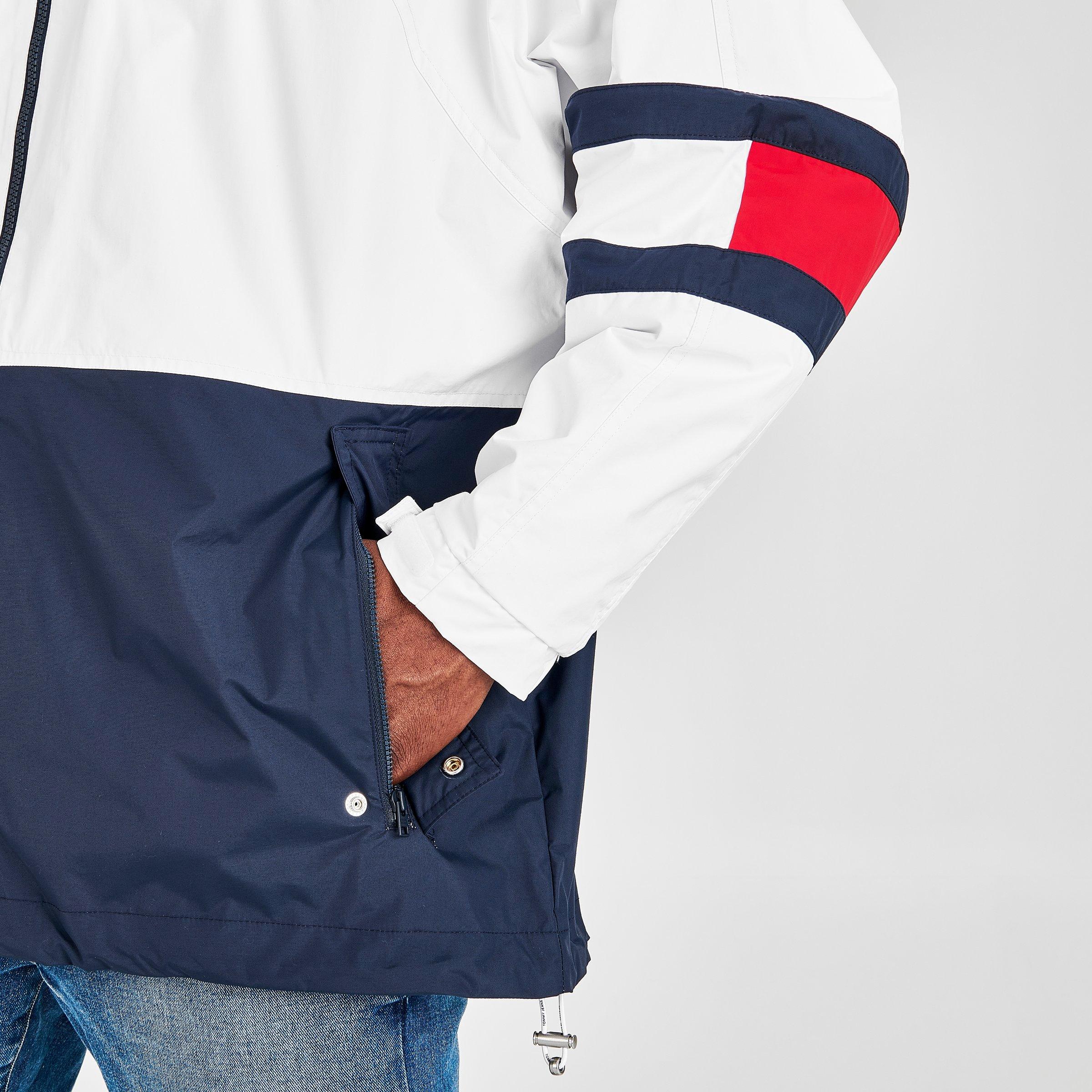 tommy hilfiger white rain jacket