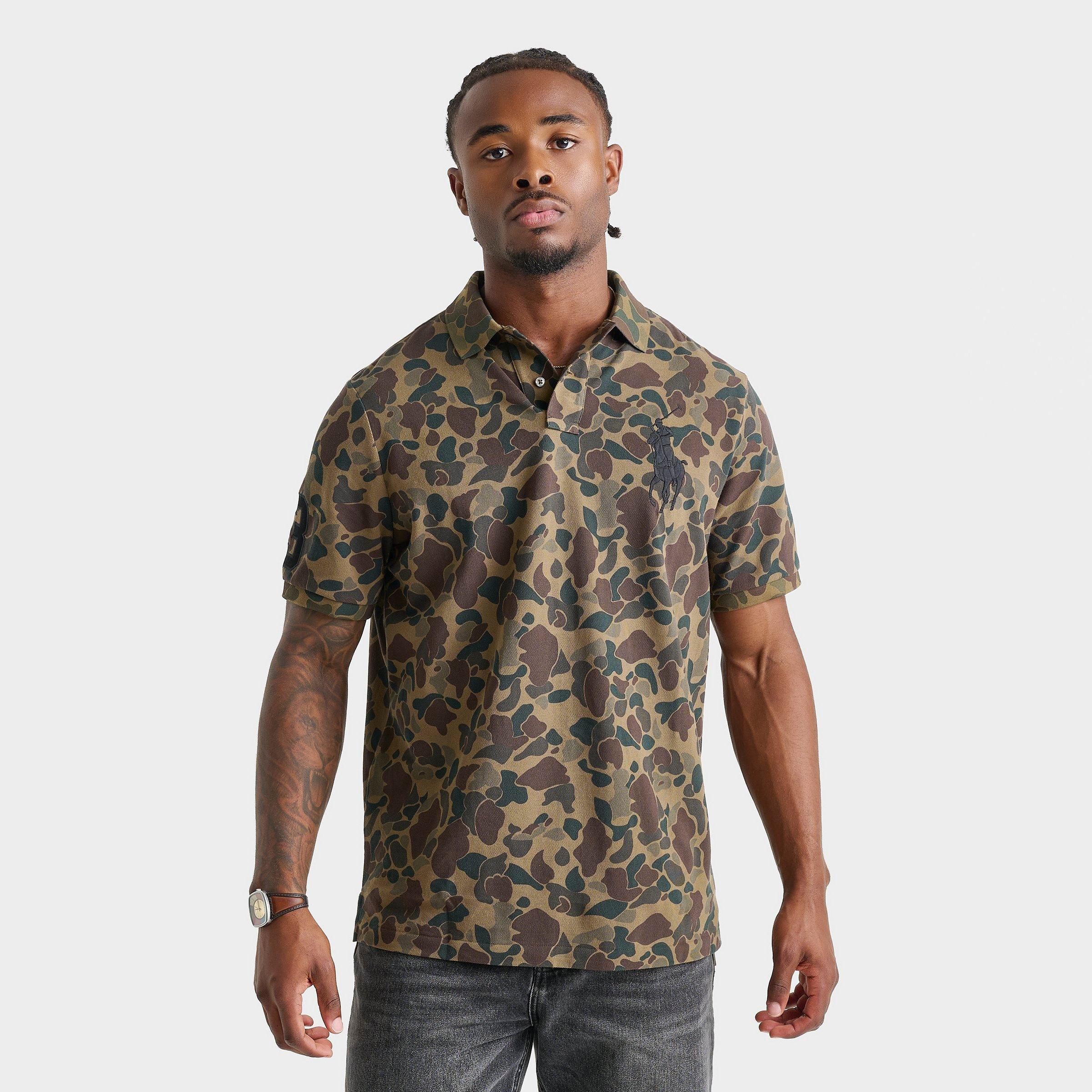 Men's Polo Ralph Lauren Big Pony Camo Mesh Shirt