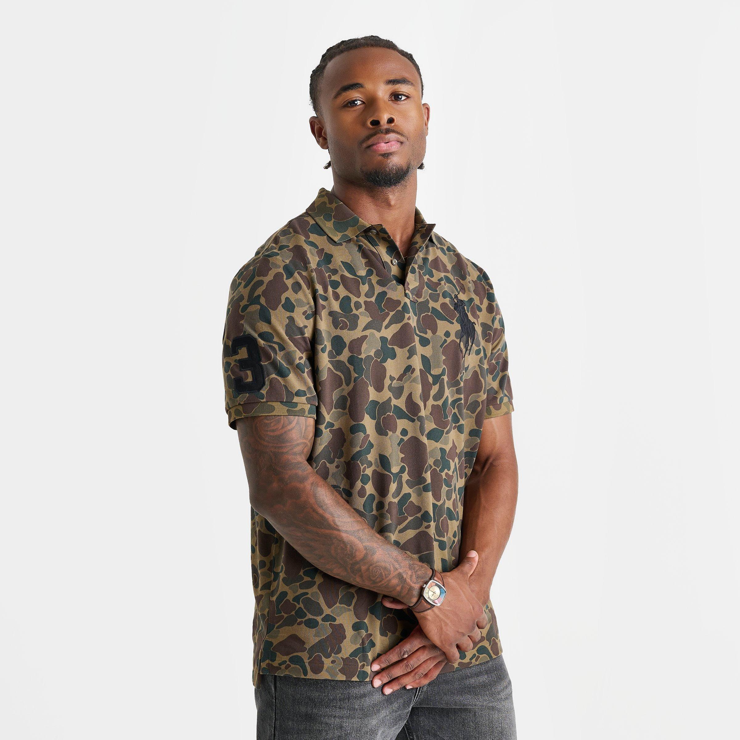 Men's Polo Ralph Lauren Big Pony Camo Mesh Shirt