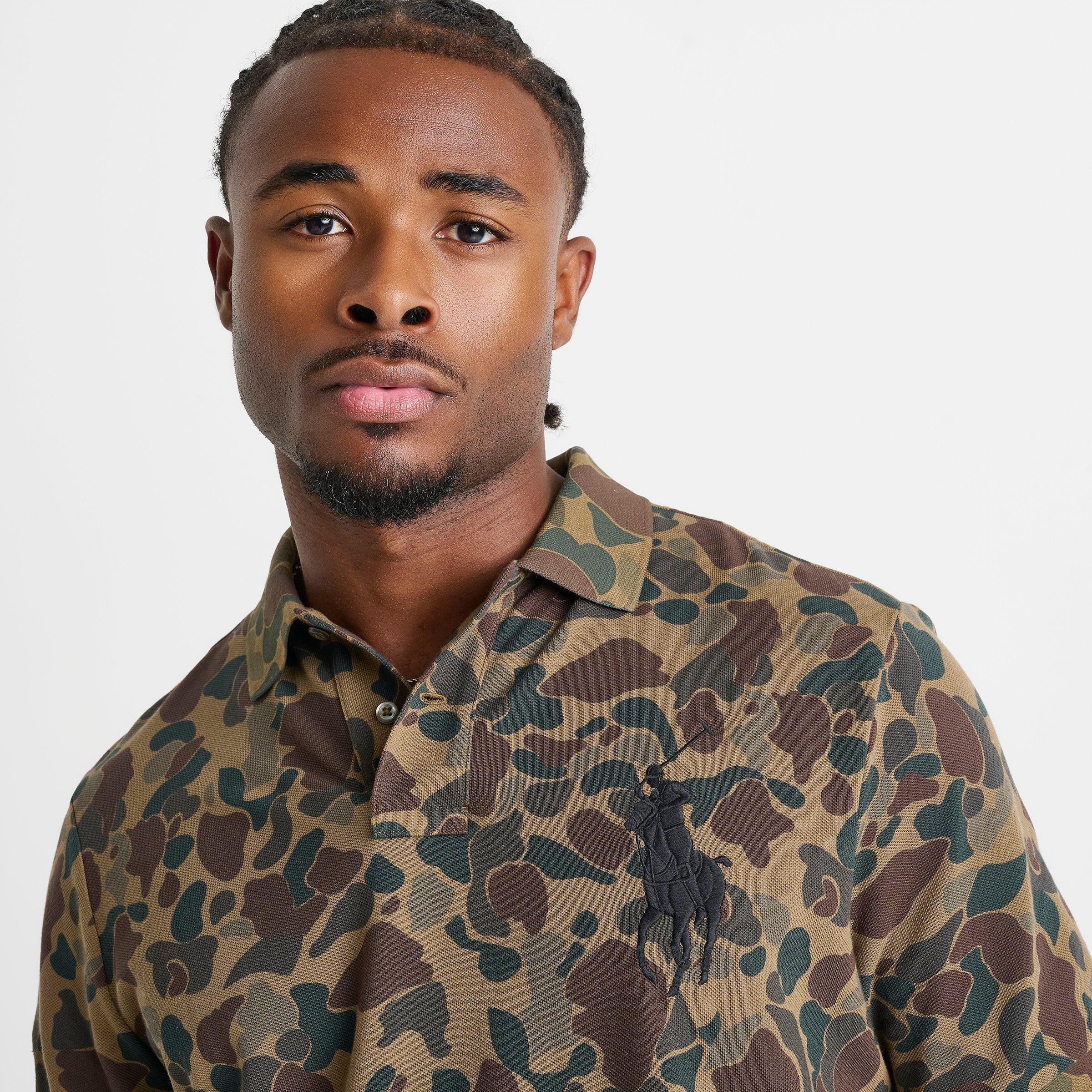 Men's Polo Ralph Lauren Big Pony Camo Mesh Shirt