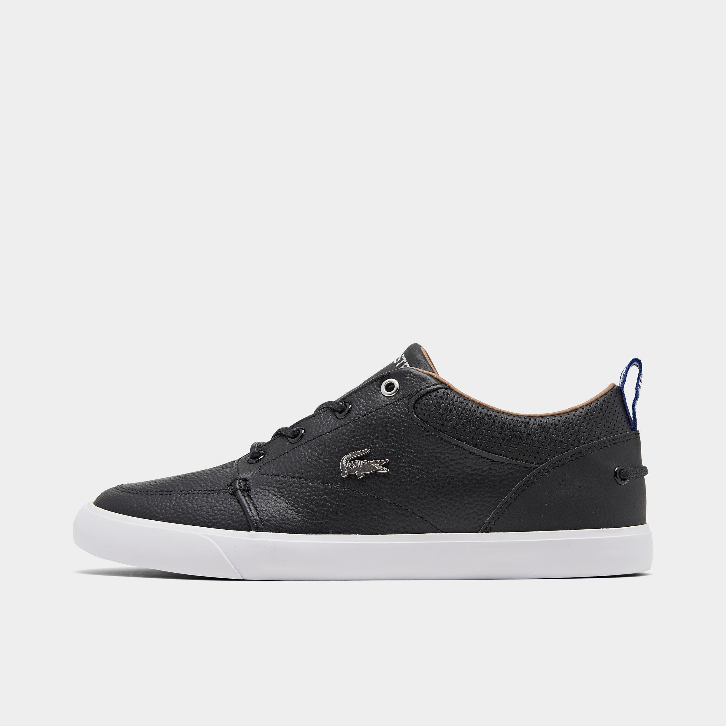 lacoste black casual shoes