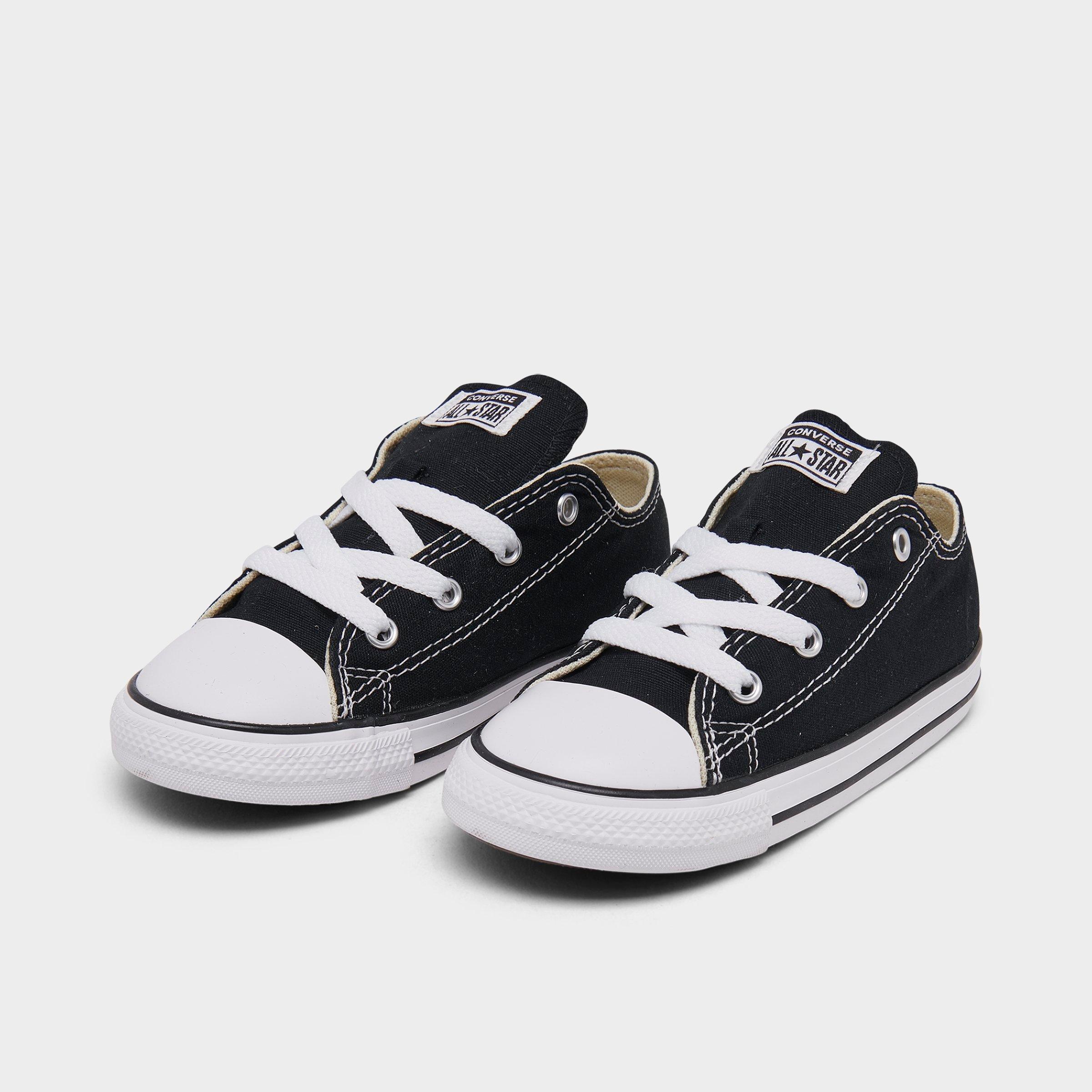 toddler black and white converse