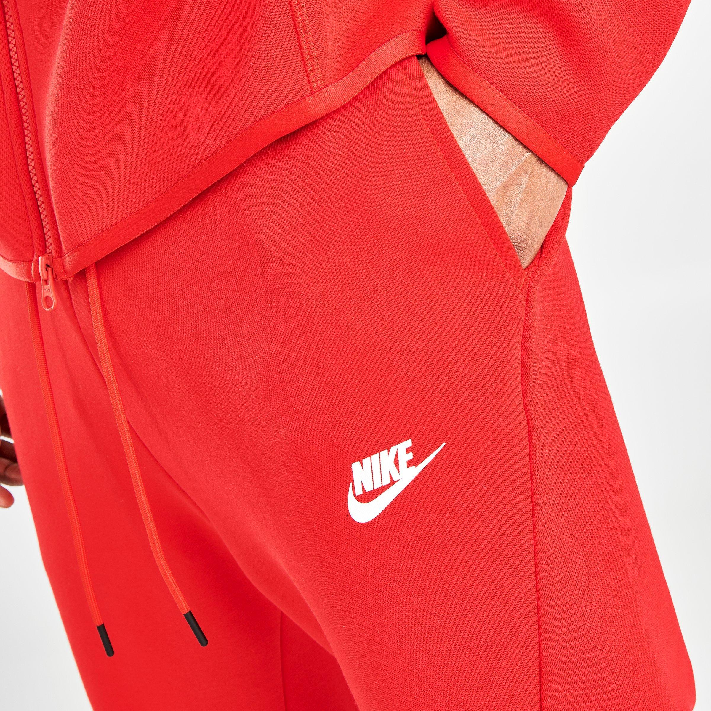 mens nike red joggers