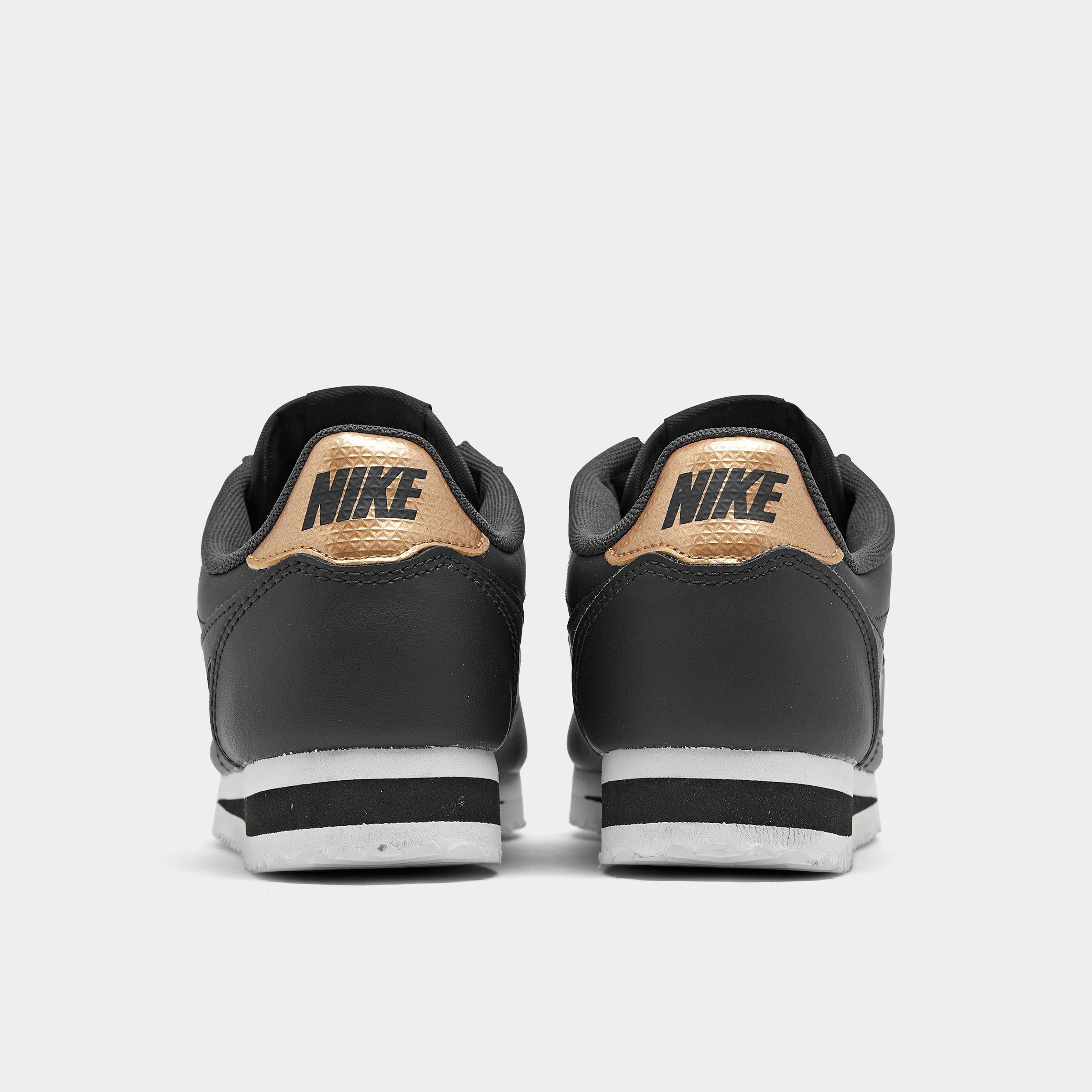 women's nike classic cortez leather metallic casual shoes