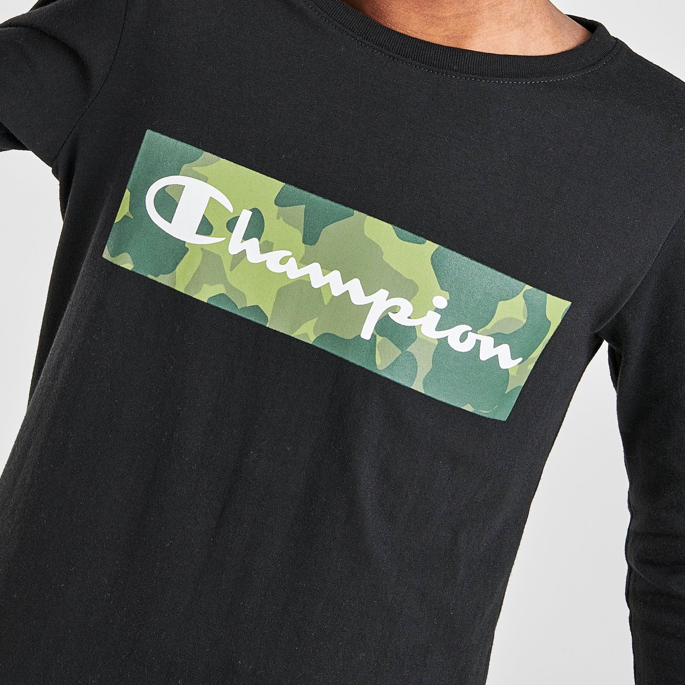 boys black champion shirt