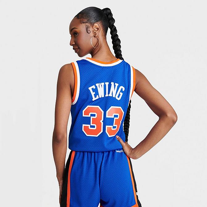 Youth Mitchell & Ness Patrick Ewing Blue New York Knicks Hardwood Classics Swingman Throwback Jersey