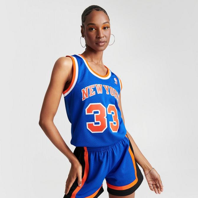 Youth Mitchell & Ness Patrick Ewing Blue New York Knicks Hardwood Classics  Swingman Throwback Jersey