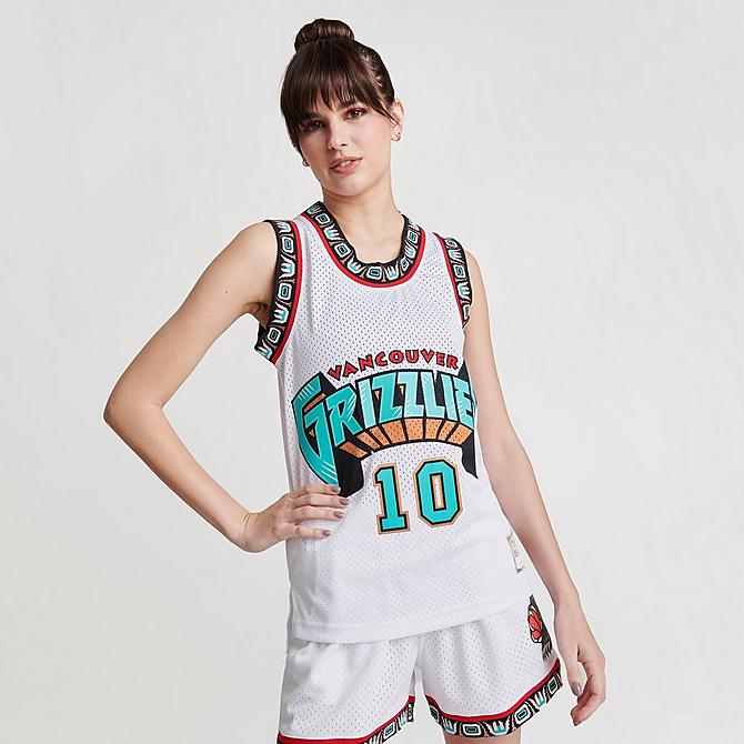 Women's Mitchell & Ness Vancouver Grizzlies NBA Mike Bibby Basketball Jersey
