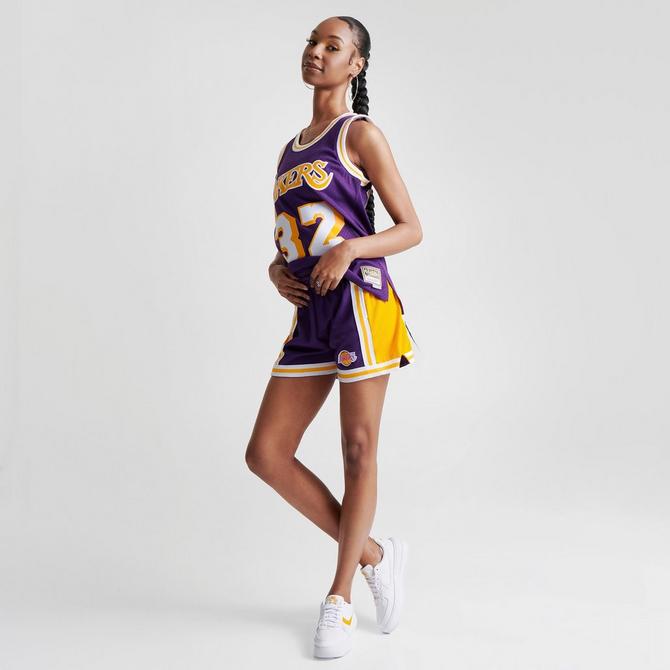 Mitchell & Ness Men's Los Angeles Lakers Swingman Shorts - White