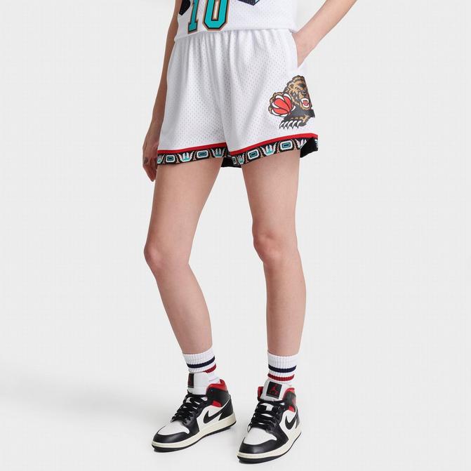 Women's Mitchell & Ness White Vancouver Grizzlies Jump Shot Shorts