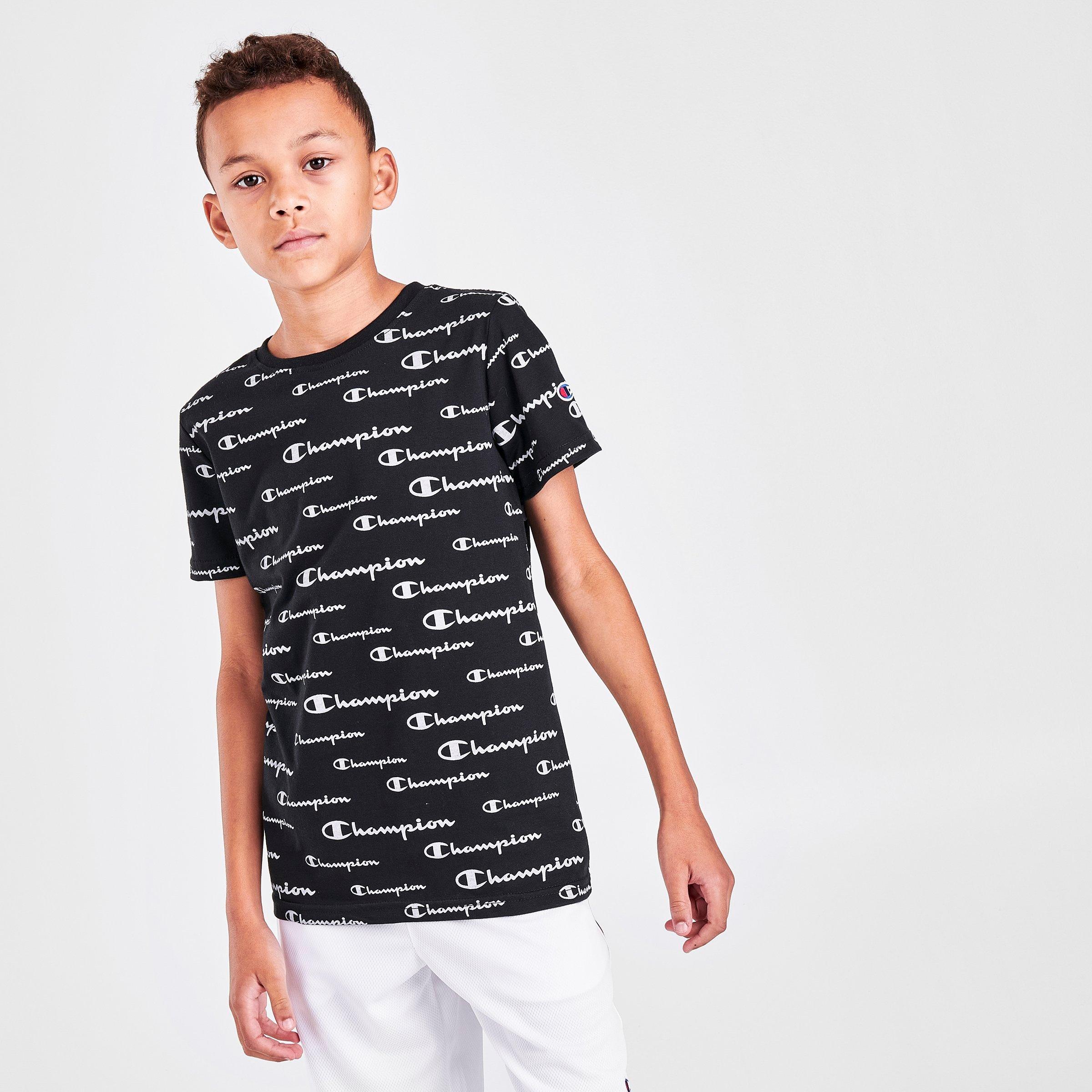 black champion shirt kids