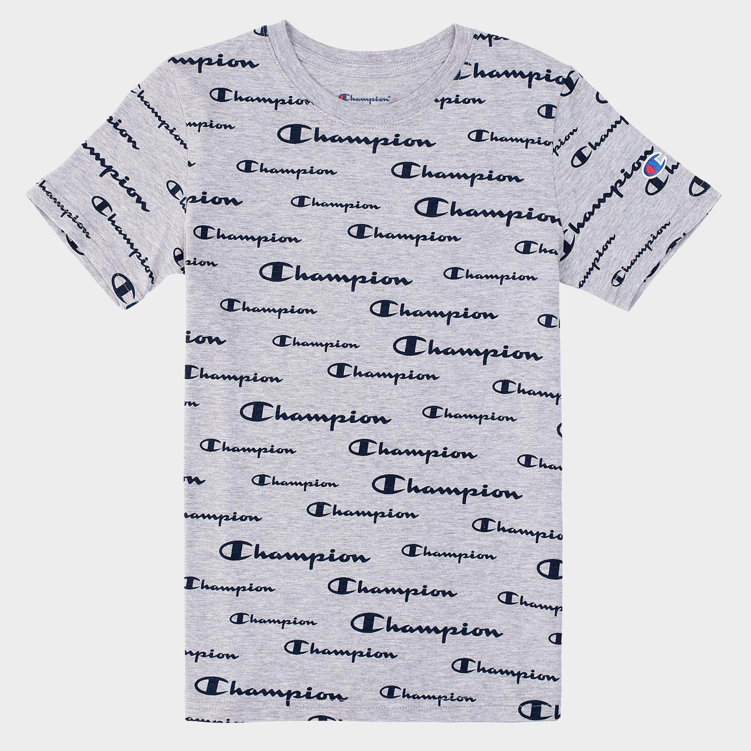 champion t shirt kids white
