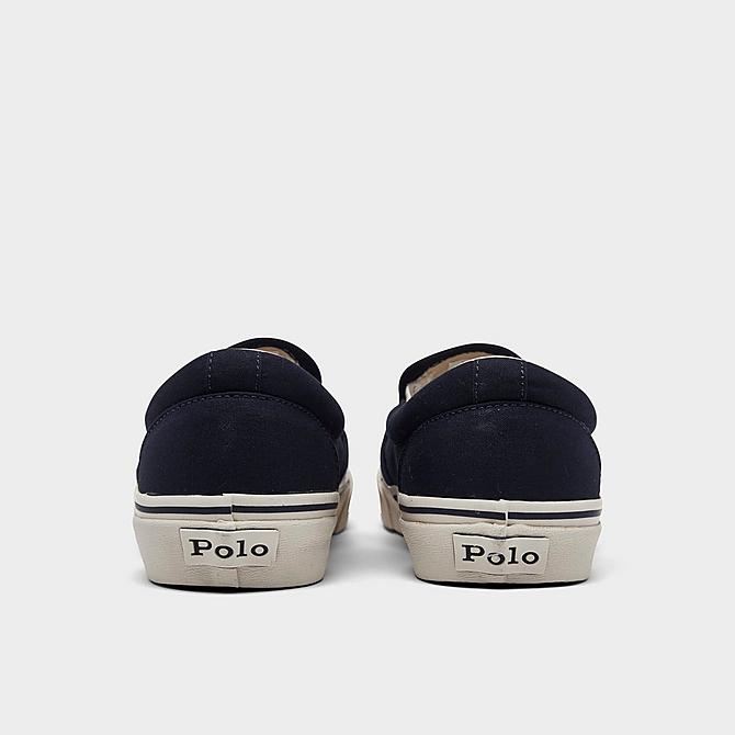 Left view of Men's Polo Ralph Lauren Keaton Bear Slip-On Casual Shoes in Navy Click to zoom