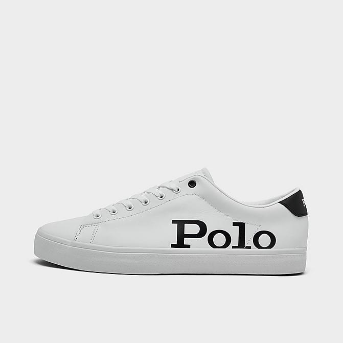 Right view of Men's Polo Ralph Lauren Longwood Casual Shoes in White/Black Polo Click to zoom