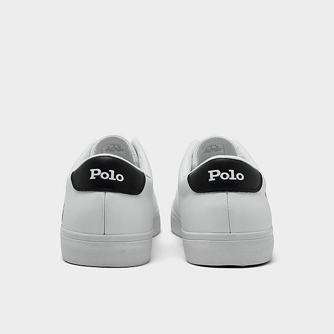Left view of Men's Polo Ralph Lauren Longwood Casual Shoes in White/Black Polo Click to zoom