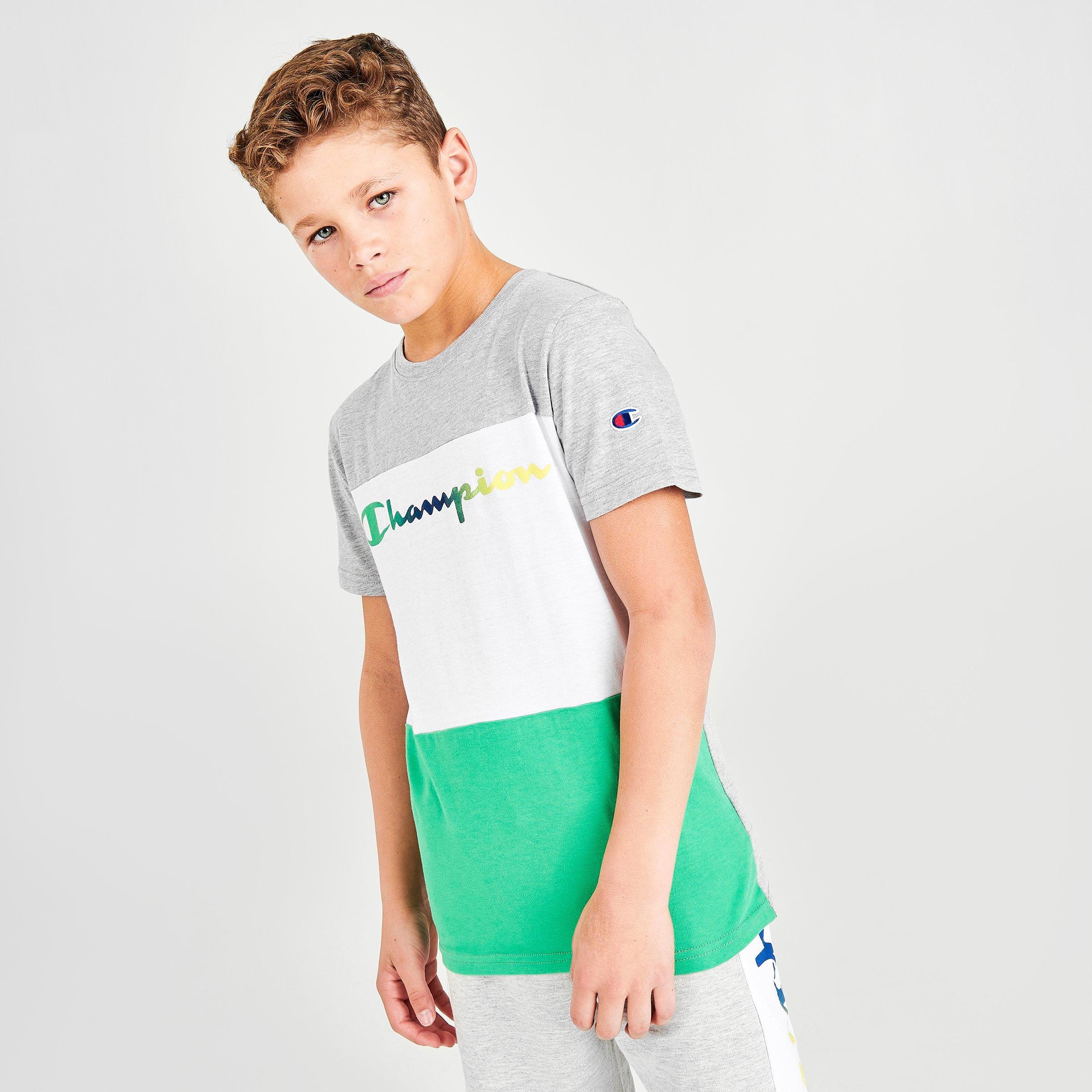 champion color block shirt