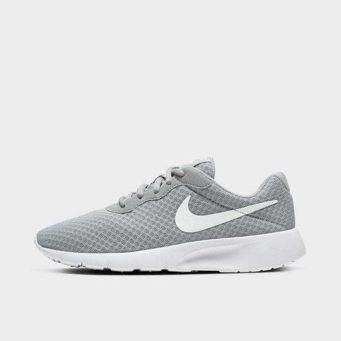 Right view of Boys' Big Kids' Nike Tanjun Casual Shoes in Wolf Grey/White/White Click to zoom