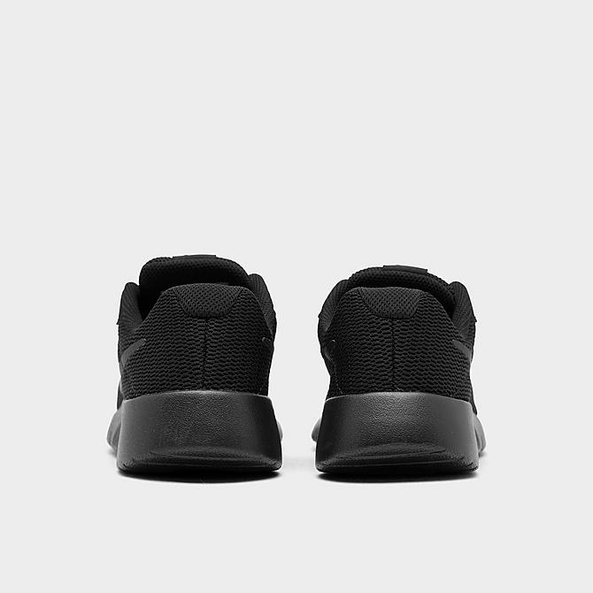 Left view of Boys' Little Kids' Nike Tanjun Casual Shoes in Black/Black Click to zoom