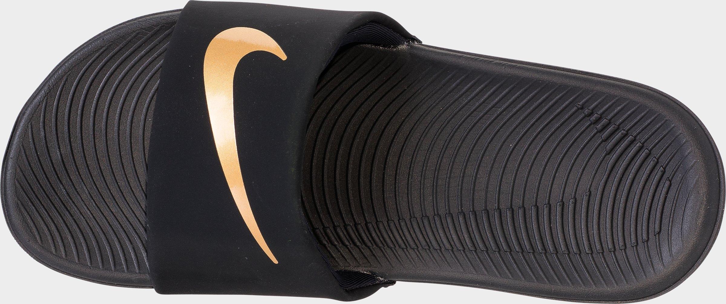 nike kawa slide black gold