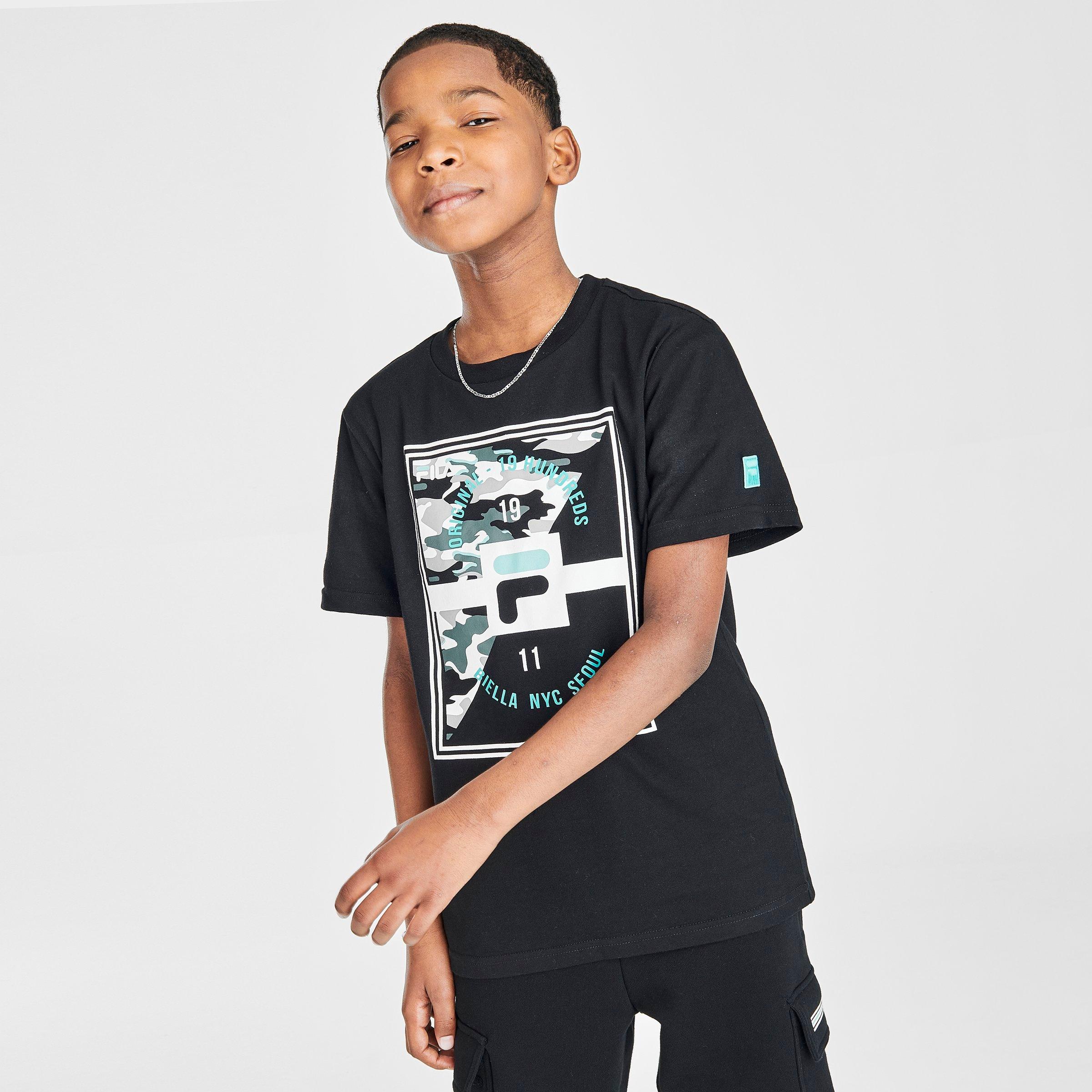 fila all over logo t shirt